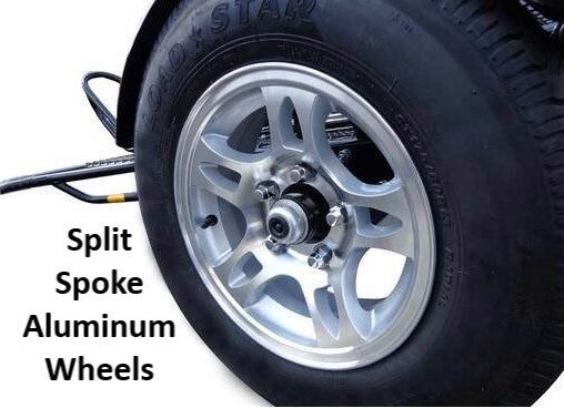 ALPHA SPORT SINGLE RIDE-UP FOLDING MOTORCYCLE TRAILER