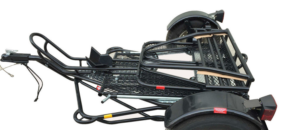 ALPHA SPORT SINGLE RIDE-UP FOLDING MOTORCYCLE TRAILER