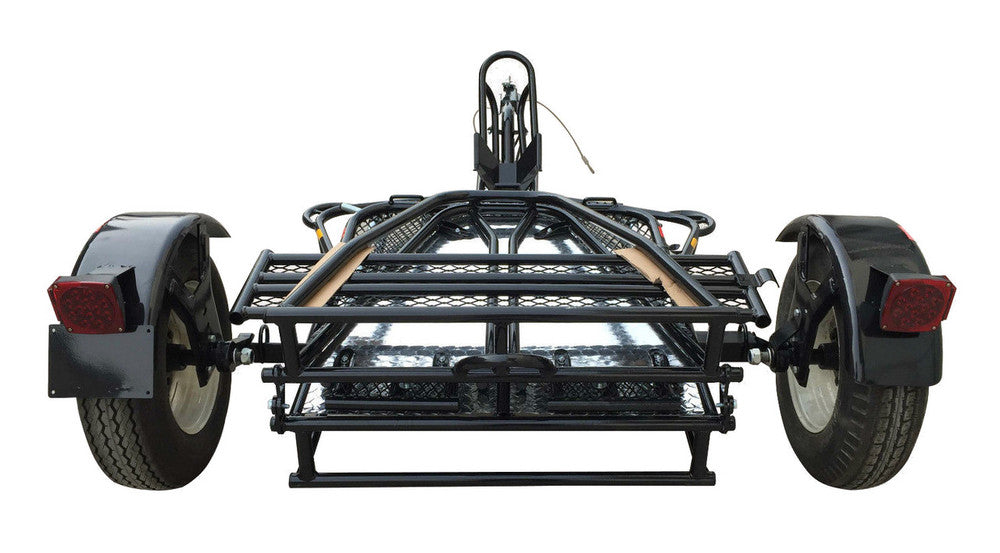 ALPHA SPORT SINGLE RIDE-UP FOLDING MOTORCYCLE TRAILER